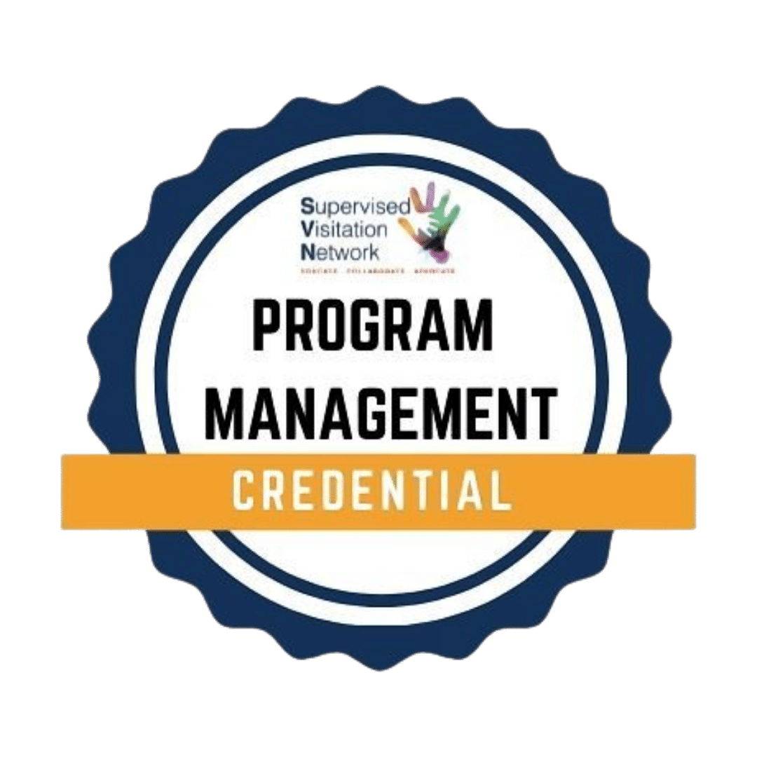Supervised Visitation Network Program Management Credential Banner